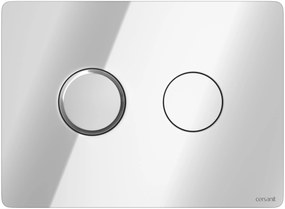 Cersanit Accento Circle buton de spălare pentru WC crom lucios S97-056