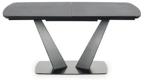 Masă de sufragerie extensibilă 160-220 cm Fredda (negru + gri) (pentru 6 8 persoane). 1048853