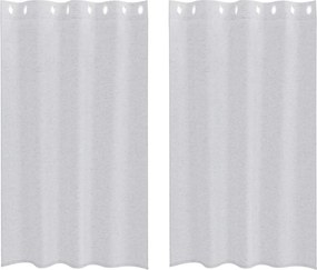 vidaXL Cortină din Voile 2 pcs Gri deschis 175 x 140 cm Poliester