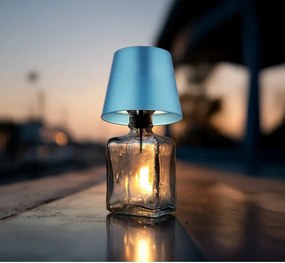 Globo 58488BL-LED Lampă de masă VANNIE, reîncărcabilă, cu control tactil și reglare a luminozității, pentru exterior 3W/5V IP54 1800mAh albastră