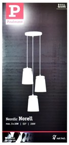 Paulmann 79627 - Lustră pe cablu NORELL 3xE27/20W/230V