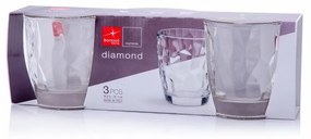 Set de pahare Bormioli Rocco Diamond, 3 piese, 300 ml