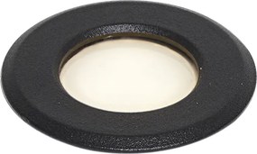 Spot de sol 12V negru cu LED inclus IP67 - Voltaire Linsey