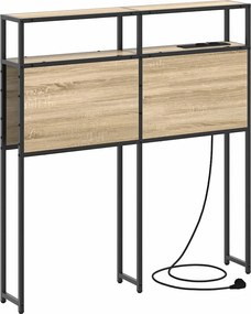 vidaXL Tăblie de depozitare cu raft Stejar sonoma 90 cm Lemn compozit