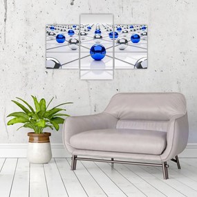 Tablou cu caii legați (90x60 cm)