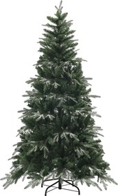 HOMCOM Brad de Crăciun Artificial cu Fulgi de Zăpadă din Cristal și 850 Ramuri Ignifuge, Ø110x180 cm, Verde | Aosom Romania