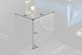 Noptiera din lemn de mango Scorpion 50cm, negru