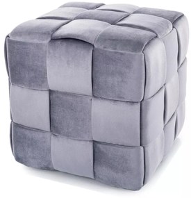 Taburet Casel velvet gri Tap.252