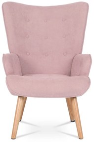 Fotoliu cu taburet PINK2, roz