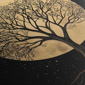 Tablou – Arbore în lună plină aurie I. (90x60 cm)