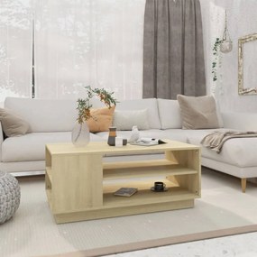 vidaXL Măsuță de cafea, stejar sonoma, 102x55x43 cm, lemn prelucrat