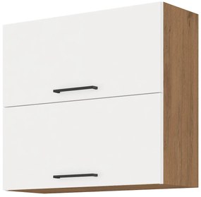 Dulap superior de bucătărie Virion 80 GU-72 2F (Stejar lancelot + alb). 1032535