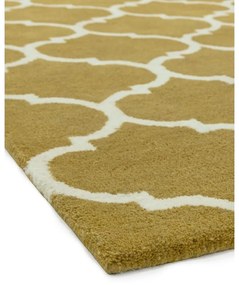 Covor galben ocru handmade din lână 200x290 cm Albany – Asiatic Carpets