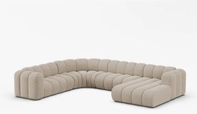 Canapea panoramica Lupine chenille Eden L370 cm