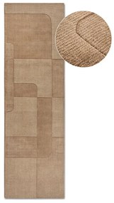 Covor tip traversă bej țesut manual din lână 80x250 cm Charlotte – Villeroy&Boch