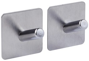 Set de 2 cârlige autoadezive STIKY, oțel inoxidabil