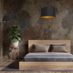 Lampă de perete ARDEN 1xE27/60W/230V negru/auriu