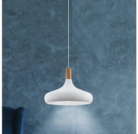 Eglo 901179 - Pendul pe cablu SABINAR 1xE27/40W/230V Ø40 cm alb-