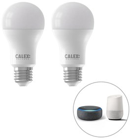 Set de 2 becuri LED inteligente E27 reglabile A60 mat 8,5W 806lm 2200-4000K