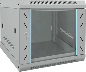 vidaXL Dulap de rețea cu depozitare Gri 53 x 60 x 45 cm Oțel