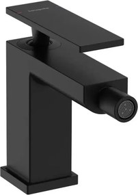 Baterie bideu Hansgrohe Tecturis E monocomanda finisaj negru mat cu ventil Pop-Up