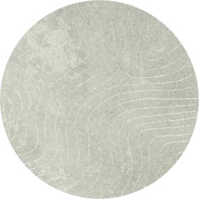 vidaXL Covoare de zonă Rotund PALMERAS Verde Ø 160 CM Poliester