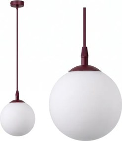 Candelabru pe cablu COSMO 1xE14/10W/230V Ø 14 cm roșu/alb