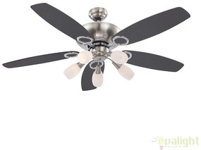 Lustra Ventilator cu palete ventilatie in doua culori JERRY 0337 GL