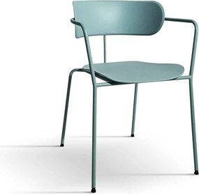 Set 4 scaune metalice MARSIGLIA -HORECA- h 76 cm - ALBASTRU DESCHIS