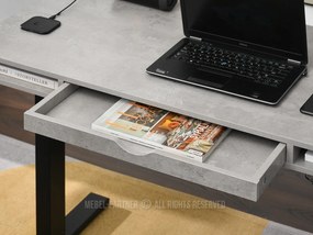 Masă PC Osto 120 (beton + negru). 1109821