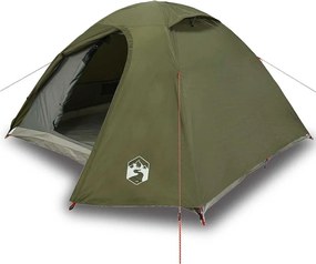 vidaXL Cort camping cupolă 4 persoane verde măsliniu impermeabil