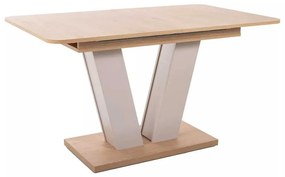 Masă de bucătărie Platon 136 x 80 cm, stejar cremona / crem