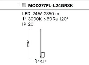 Lampadar LED/Lampa de podea design modern Solid