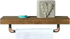 Suport prosop din lemn-metal Industrial Homs,seria wood 40x10 x 14 cm,700156