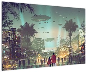 Tablou - Oraș în viitor (90x60 cm)