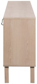 Comodă în culoare naturală joasă cu aspect de lemn de stejar 180x80 cm Linley – Actona