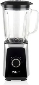 Blender ZILAN ZLN3925, 1.5 l, 2 viteze + Functie impuls, Zdrobire gheata, Vas de sticla, Inox