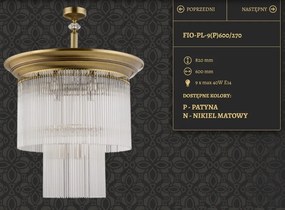 Lustra aplicata design clasic realizata manual Fiore