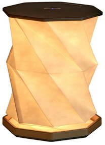 Decorațiune luminoasă neagră cu USB ø 12 cm Twist Hexagon – Gingko