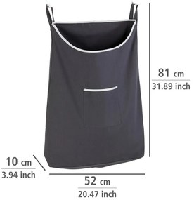 Coș de rufe suspendat Wenko Door Laundry, gri