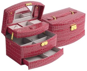 Casetă roșu-roz pentru bijuterii JK Box SP-656/A6