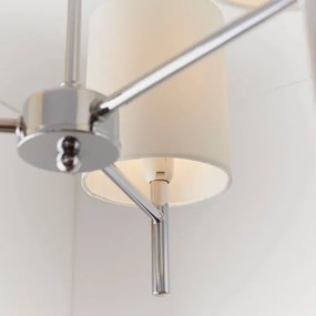 Lustră pe tijă Endon 56642 BRIO 3xE14/40W/230V crom lucios/alb