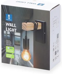 Aplică Aigostar 1xE27/60W/230V maro/negru