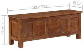 Lada de depozitare, 110x30x40 cm, lemn masiv de mango 1, 110 x 30 x 40 cm