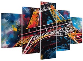 Tablou - Pictură a Turnului Eiffel II. (150x105 cm)