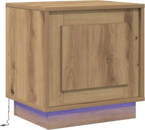 vidaXL Dulap de noapte Stejar Artizanal 44 x 34,5 x 45 cm