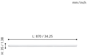 Eglo 97573 - Lampă LED design minimalist DUNDRY LED/8,2W/230V