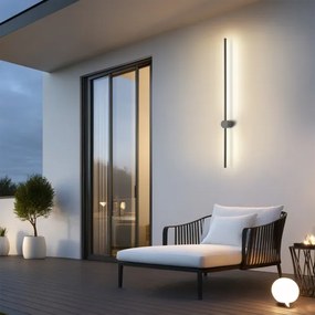 Brilagi - Aplică LED de exterior AURA, 20W, 230V, 3000K, IP54, antracit