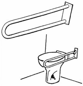 Bara suport ajutatoare rabatabila, 83 cm, alb, Ferro Novatore Help 830 mm