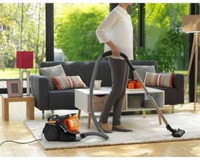 Aspirator fără sac Rowenta COMPACT POWER 1,5l 750W/230V negru/portocaliu